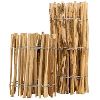 BooGardi Staketenzaun Haselnuss - Höhe: 150 x B 150cm Lattenabstand 7-9cm Bausatz