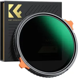 K&F Concept VND-Filter ND4-64 / CPL Nano X CPL+Variable NDX ND4-ND64 72mm