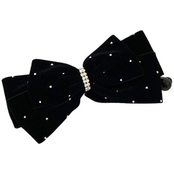 SOHO Cady Schleifen Banana Haarspange Schwarz 
