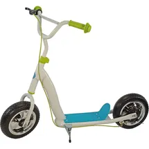 Best Sporting Kinderscooter mit Ballonreifen 10 Zoll und Trommelbremse, weiß