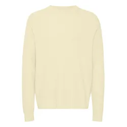 Strickfleece-Pullover SOLID "Strickpullover SDHami", Herren, Gr. M, gelb (anise flower), Obermaterial: 70% Baumwolle CO. 30% Nylon NY., Pullover