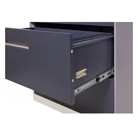 Mendler HWC-A10 Aktenschrank 132x76x46 grau-dunkelgrau