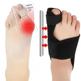 LEOEASIY Hallux Valgus Korrektur Schiene,Hallux Valgus Schiene,Hallux Schiene,Hallux Valgus Korrektur Schiene,2 Korrektur Schiene und 2x Zehenspreizer,Geeignet für Männer und Frauen