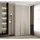 abiks möbel Drehtürenschrank COMO 120 x 245,5 x 50 cm Gold