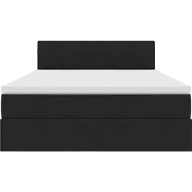 vidaXL Modernes Bett 140 x 200 cm Schwarz