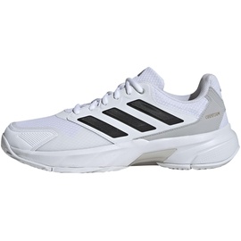 adidas Courtjam Control 3 Tennisschuhe Sneaker, Cloud White Core Black Grey Two, 47 1/3 EU