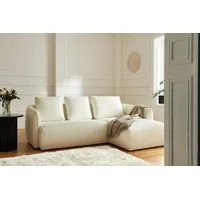 Guido Maria Kretschmer Home & Living Guido Maria Kretschmer Home&Living Ecksofa »Shawn Designsofa mit elegant geschwungen Armlehnen, L-Form«, bequem, organischer Form, mit hochwertigem Bezug weiß