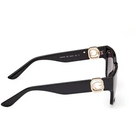 GUESS Gu00105 Polarisierte Sonnenbrille Für Frauen - Shiny Black / Gradient Smoke - One Size
