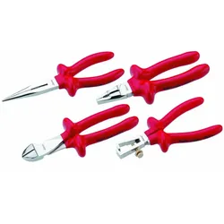 Cimco 108002 Sicherheitszangen Sortiment, Zangensatz, Rot