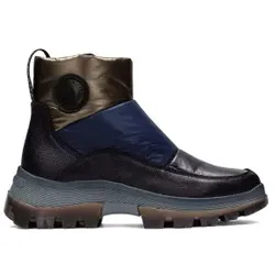Hispanitas für Damen. CHI222368 Meryl Lederstiefelette schwarz, marineblau (39), 3 bis 5 cm, Reißverschluss, Lässig