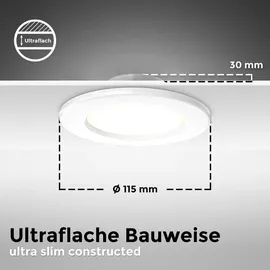 B.K.Licht BK_EL1274 9er Set rund IP44 Kunststoff