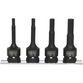 KS Tools 1/2" Kraft-Bit-Stecknuss-Satz, lang, 4-tlg.
