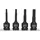 KS Tools 1/2" Kraft-Bit-Stecknuss-Satz, lang, 4-tlg.