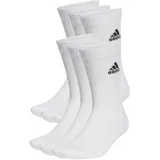 adidas Cushioned Sportswear Crew Socken 6er Pack White / Black 40-42