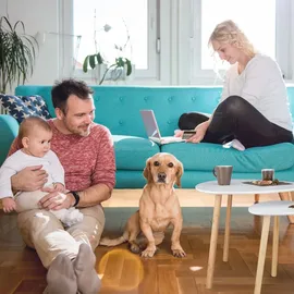 Relaxdays Beistelltische-Set dreieckig abgerundet Holz weiß, 2 St.