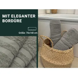 ZOLLNER Duschtuch 70 x 140 cm braun