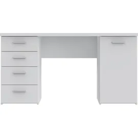 Forte Schreibtisch - weiß ¦ Maße cm B: 145 x 60 x 76.3