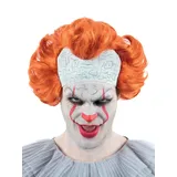 Smiffys IT Chapter 2, Pennywise-Perücke, mit Latex-Kopfbedeckung Halloween