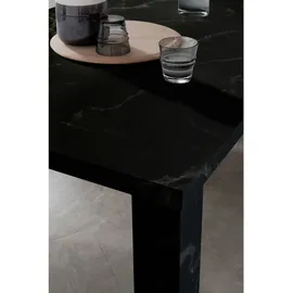 SalesFever Esstisch 180 x 76 x 90 cm schwarz