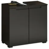 Stella Trading Waschbeckenunterschrank 60 x 57,5 x 32 cm Schwarz matt