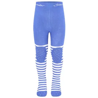 Sterntaler Krabbelstrumpfhose Wal – Baby- und Kinderstrumpfhose mit ABS-Noppen an Knie & Sohle, Innenfrottee, Po-Motiv Wal, besonders weich, Meerblau, Größe 92 - 92
