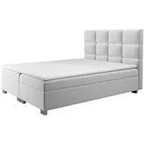 beautysofa Polsterbett Kanada 140x200/160x200/180x200, mit Matratze, 2 Bettkasten grau 140 cm x 216 cm x 116 cm