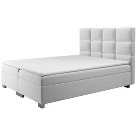 beautysofa Polsterbett Kanada 140x200/160x200/180x200, mit Matratze, 2 Bettkasten grau 140 cm x 216 cm x 116 cm
