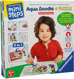 Einsatzfahrzeuge - Aqua Doodle + Puzzle - ministeps