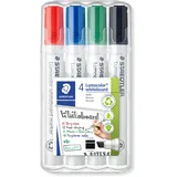 Staedtler Lumocolor Whiteboard-Marker farbsortiert 2,0 - 5,0 mm, 4 St.
