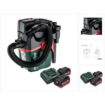 Metabo AS 18 L PC Compact + 2 x 5,5 Ah + Ladegerät