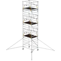 Günzburger Munk Rollgerüst SG 1,35 x 1,80 m mit Ausleger & Doppel-Plattform Plattformhöhe 6,43 m