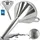 KOTARBAU KOTARBAU® Trichter aus verzinkter Stahl für Öl Benzin ⌀ 23 cm Schräg Einfülltrichter Groß Verzinkter Metalltrichter mit Sieb Funnel Küche