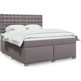 vidaXL Boxspringbett 180 x 200 cm Grau
