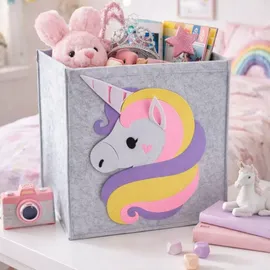 HowHomely Regalbox 30 x 30 x 30 cm 1-tlg. grau