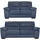 Calia Italia Polstergarnitur CALIA ITALIA "Gaia, hochwertige Garnitur aus 2-Sitzer & 3-Sitzer im edlen Design", blau, Luxus-Microfaser GINEVRA, Luxus-Microfaser Ginevra (100% Polyester), Sitzmöbel-Sets, aus pflegeleichtem Luxus-Microfaser Ginevra Hydro Care