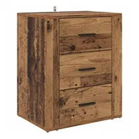 VidaXL Nachttisch mit Schubladen Altholz 50 x 36 x