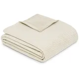 IBENA Cordoba Kuscheldecke 150 x 200 cm Beige
