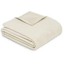 IBENA Cordoba Kuscheldecke 150 x 200 cm Beige