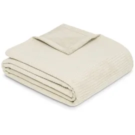 IBENA Cordoba Kuscheldecke 150 x 200 cm Beige