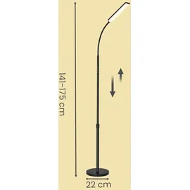 VASAGLE Stehlampe, Stehleuchte, Leselampe, 15 Watt