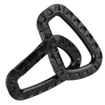 Mil-Tec Karabinerhaken 2 St. Schwarz