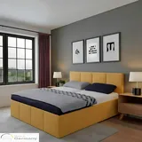 Halmon Schlafkomfort Betten Dalas 200 x 200 cm Gold