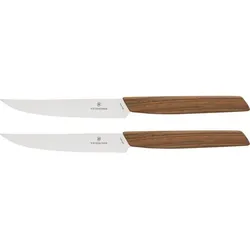Victorinox Swiss Modern Steakmesserset Nussbaumholz 2 tl