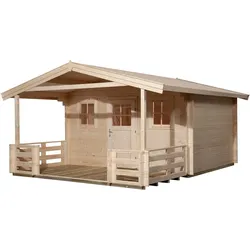 Weka Gartenhaus 110 mit Vordach+Terrasse - 50 % Rabatt auf Dacheindeckung