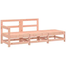 vidaXL Garten-Lounge-Set 3-tlg. braun
