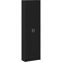 vidaXL Kleiderschrank 55 x 159 x 25 cm Schwarz/Eiche
