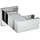 Fortis Scala Brausehalter beweglich, Metall, eckig, 5318501PC,