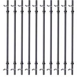 GORILLA SPORTS® Aerobic Langhantel - 130 cm, Set, mit/ohne Polster, Gewichte, 30mm, Federverschlüsse, aus Kunststoff, Schwarz - Langhantelstange, Hantelstange, Krafttraining, Nackenpolster