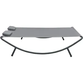 vidaXL Doppelliege 200 x 173 x 45 cm anthrazit