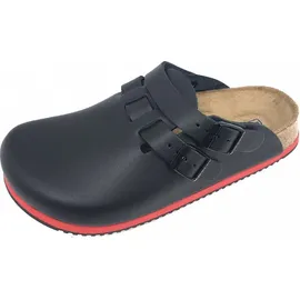 Birkenstock Kay Superlauf, WB, Naturleder, schwarz/rot, normal, Größe 41